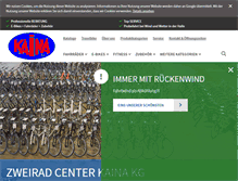 Tablet Screenshot of fahrrad-kaina.de